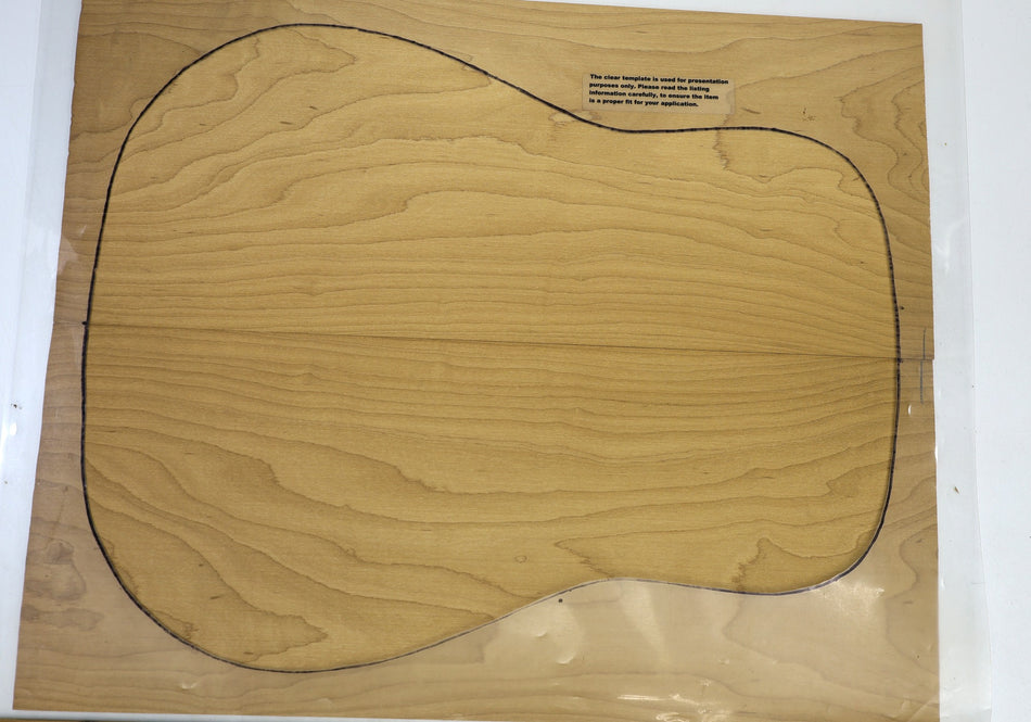 Back & Side set Torrefied Rock Maple, Dreadnought - Stock# 6-4716