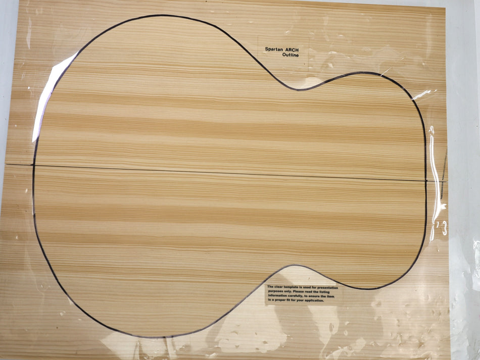 Hemlock Archtop Guitar set, 0.89" thick (+Factory) - Stock# 6-4766