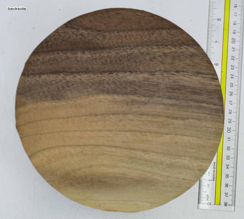 Walnut (Black) Round 7" diameter x 3.8" - Stock# 6-5289