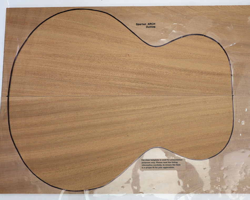 Sapele Archtop Guitar set, 0.75" thick - Stock# 6-5421