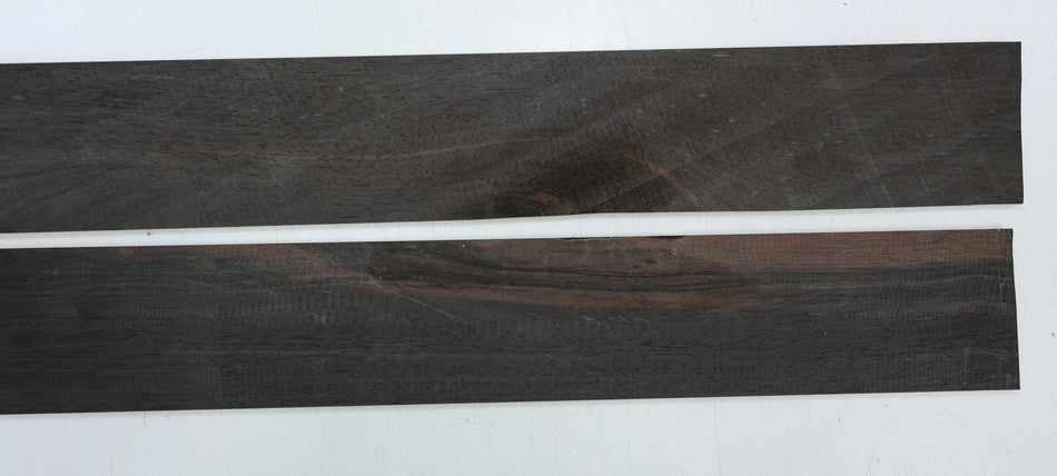 Ebony Guitar Fingerboards, 2 pieces 21.5" long (Standard) - Stock# 6-5481
