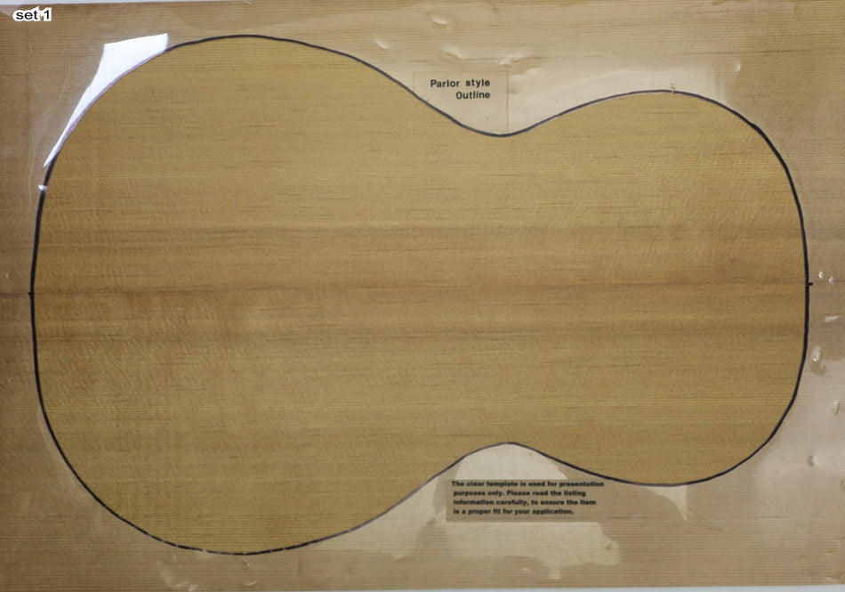 Torrefied Sitka Spruce Parlor, 2 Guitar sets, 0.15" thick (+STANDARD) - Stock# 6-5483