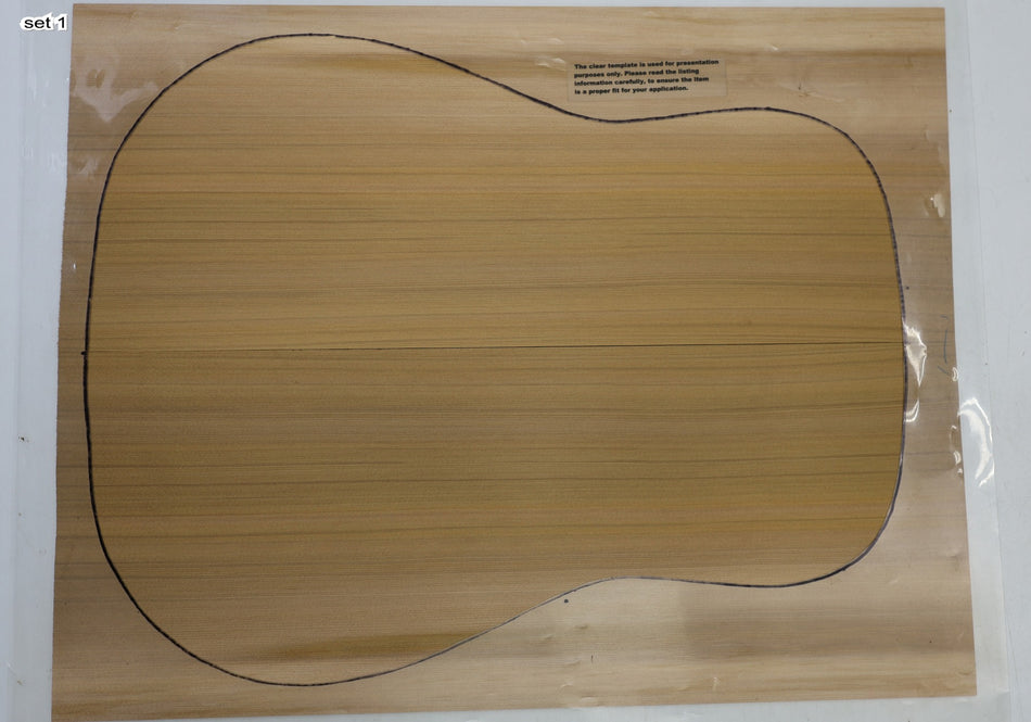 Red Cedar Dreadnought, 2 Guitar Sets 0.16" thick (+Factory) - Stock# 6-5485