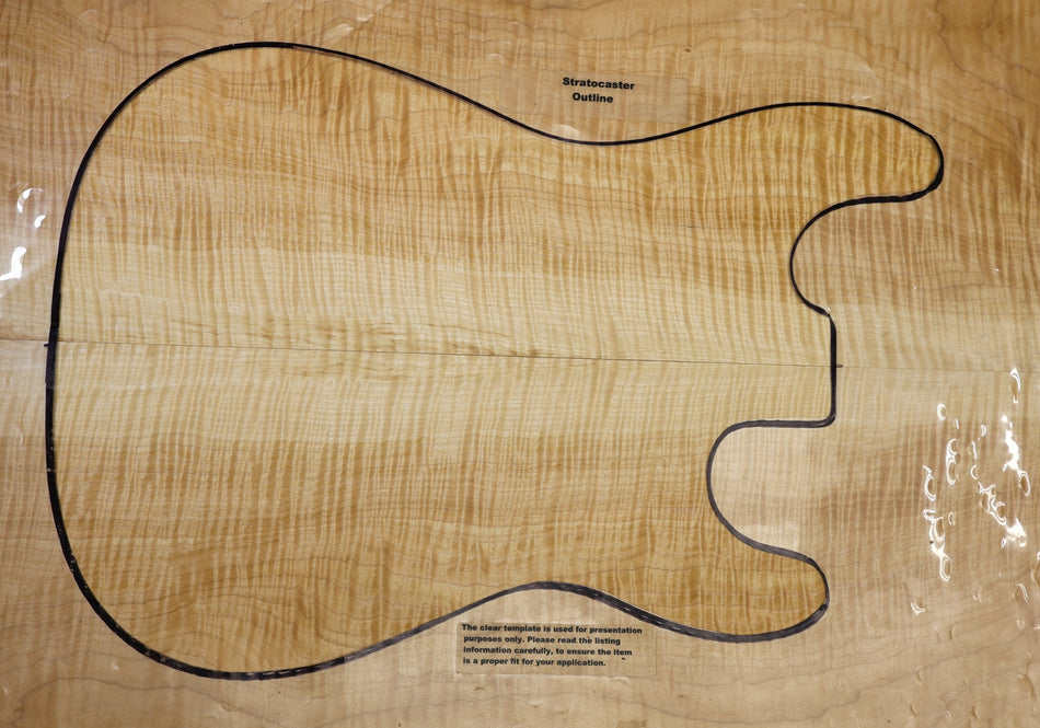 Maple Flame Guitar set, 0.19" thick (HIGH FIGURE) - Stock# 6-5559