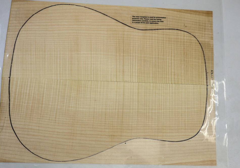 Maple Flame Guitar set, 0.13" thick (Great Figure) - Stock# 6-5563