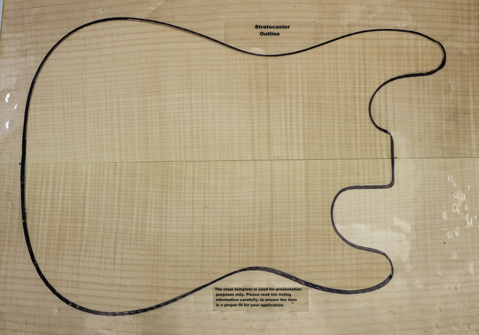 Maple Flame Guitar set, 0.13" thick (Great Figure) - Stock# 6-5563