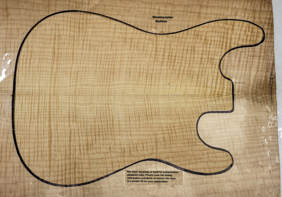 Maple Flame Guitar set, 0.15" thick (HIGH FIGURE) - Stock# 6-5564