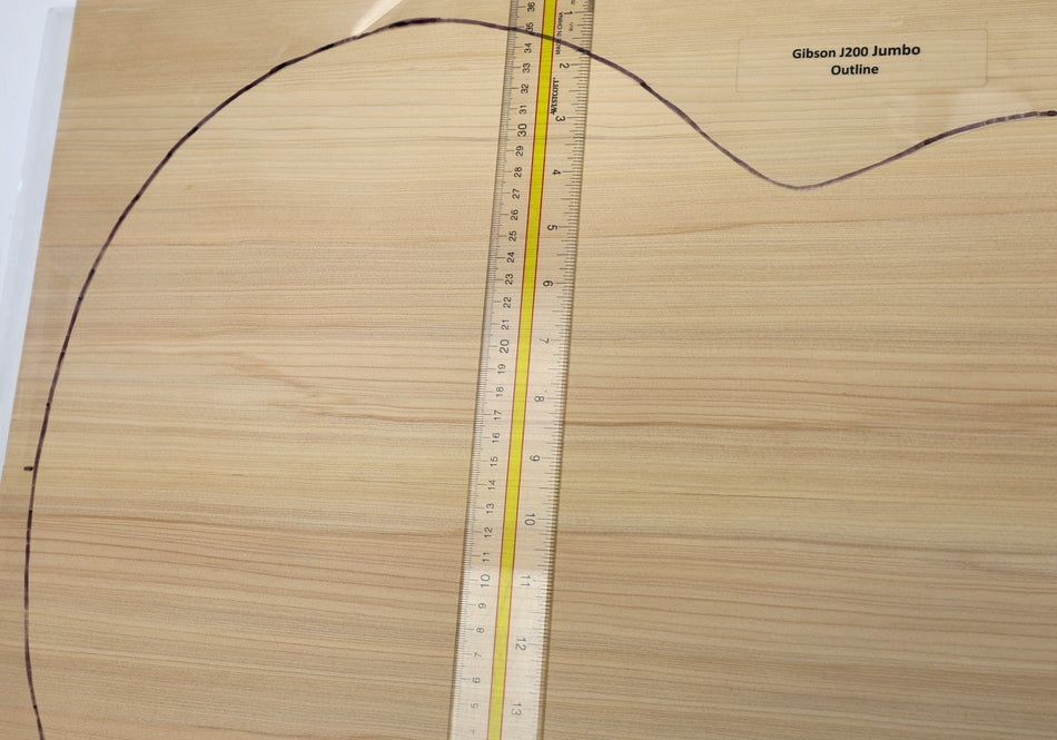 Hemlock Jumbo Guitar Set, 0.22" thick (+Professional) - Stock# 6-5588