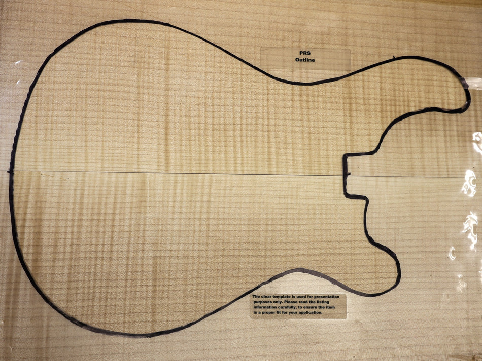 Maple Flame Archtop Guitar set, 0.94" thick (+GREAT FIGURE +3★) - Stock# 6-5618