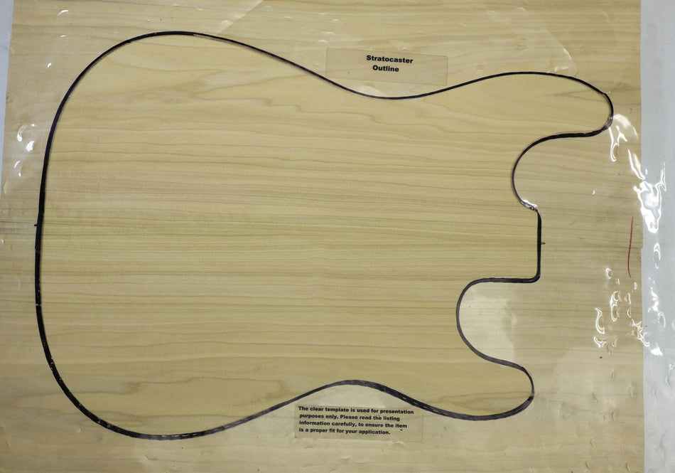 Tulip Poplar body blank, unglued 2pc, 1.87" thick - Stock# 6-5674