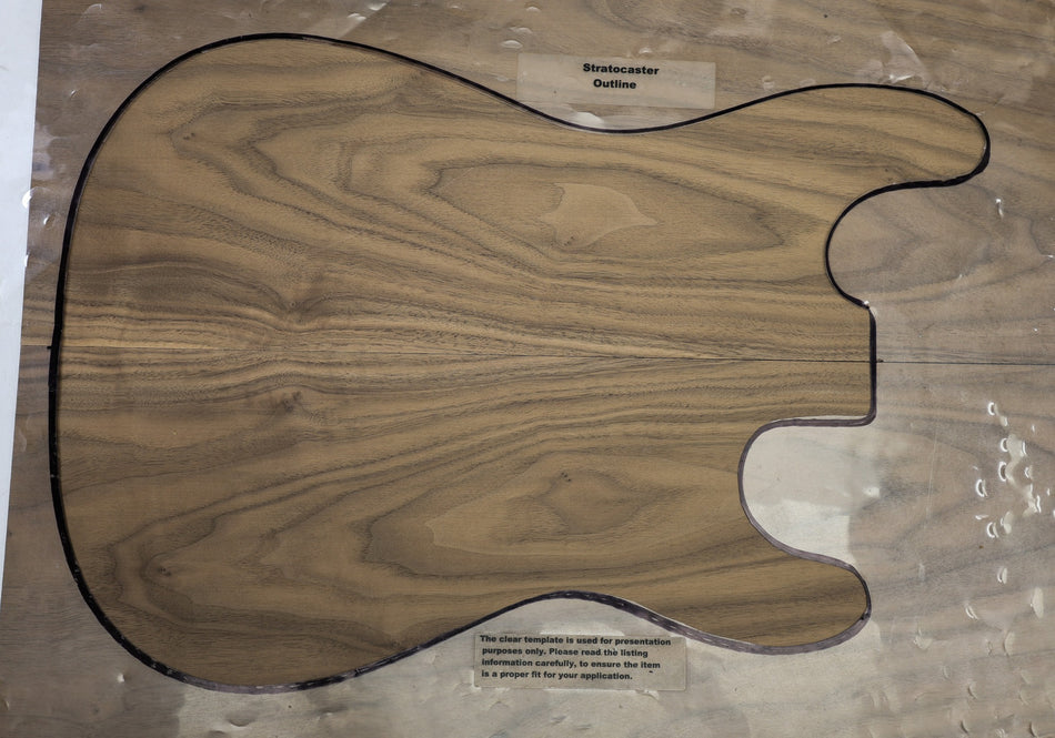 Walnut (Black) Guitar set, 0.13" thick - Stock# 6-5679