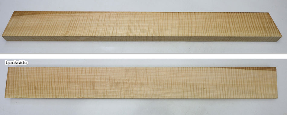 Maple Flame Neck Blank 1.1" x 3.8" x 32.5" (+HIGH FIGURE +4★) - Stock# 6-5706