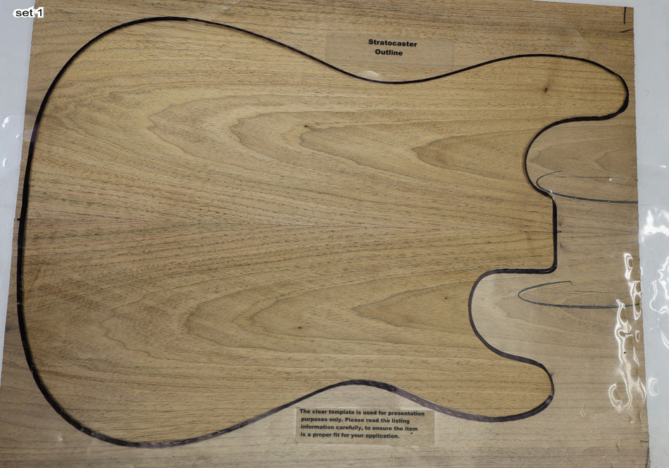 2 matched Walnut (Butternut) Guitar sets, 0.27" thick - Stock# 6-5723