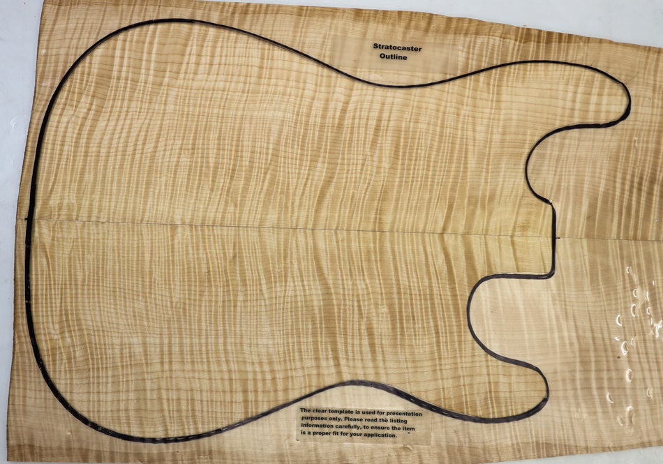 Maple Flame Guitar set, 0.28" thick (+HIGH FIGURE) - Stock# 6-5729