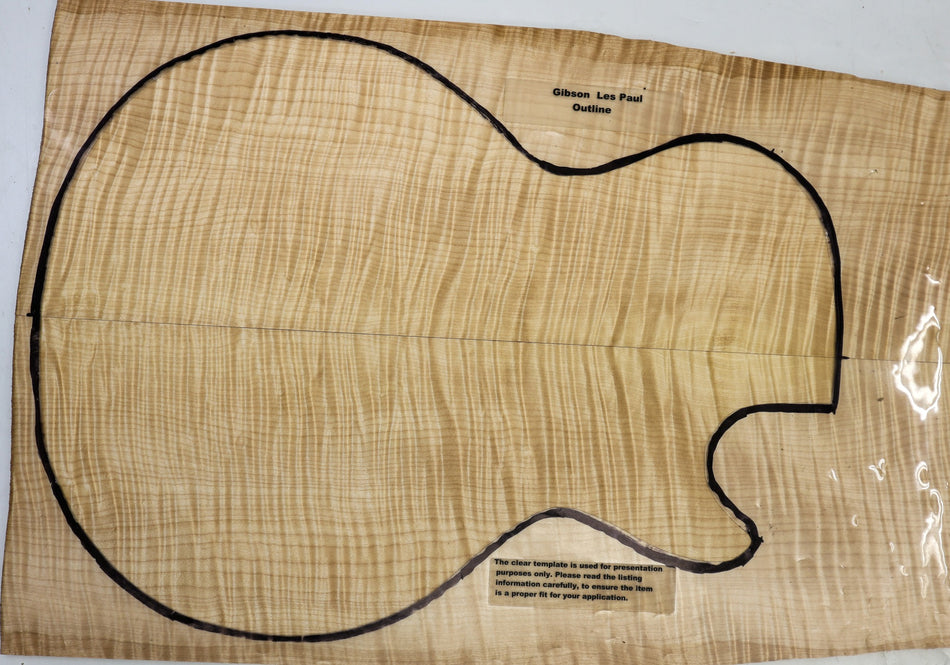 Maple Flame Guitar set, 0.28" thick (+HIGH FIGURE) - Stock# 6-5729