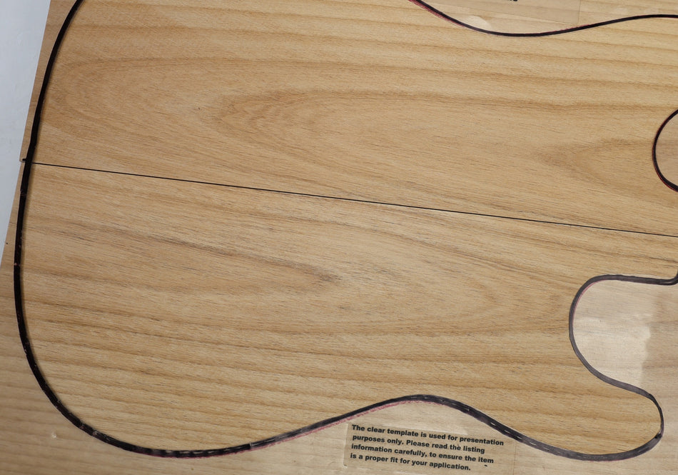 Alder body blank, unglued 2pc, 1.84" thick (+STANDARD) - Stock# 6-5733