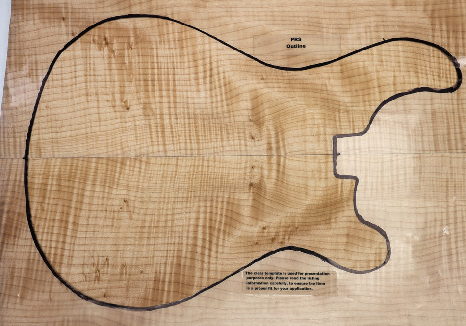 Maple Flame Guitar set, 0.6" thick (2nd) - Stock# 6-5745