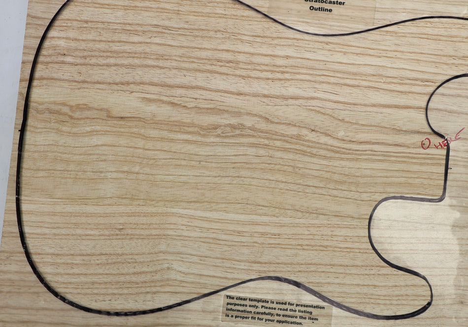 Swamp Ash body blank, Glued 3pc, 1.8" thick (+STANDARD, Light) - Stock# 6-5752