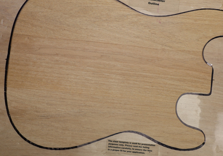 Alder body blank, Glued 3pc, 1.8" thick (+STANDARD) - Stock# 6-5753