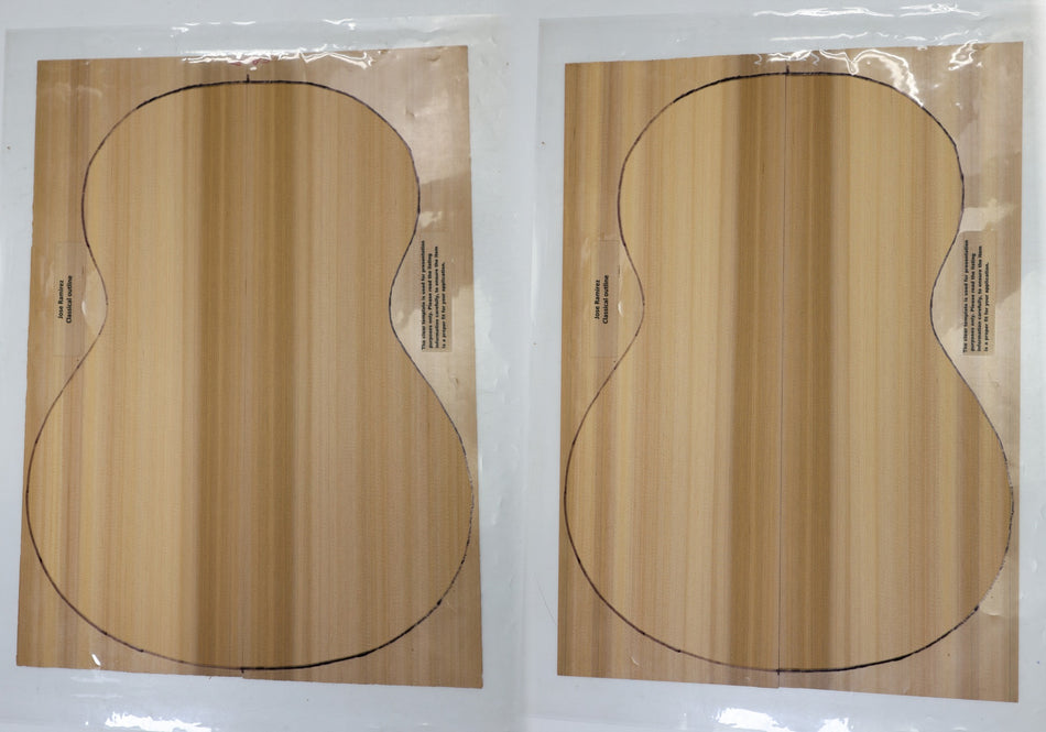 Red Cedar Parlor, 2 Guitar Sets 0.16" thick (+Factory) - Stock# 6-5796