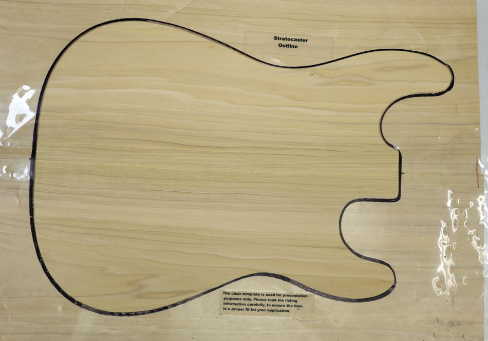 Tulip Poplar body blank, unglued 2pc, 1.9" thick - Stock# 6-5799