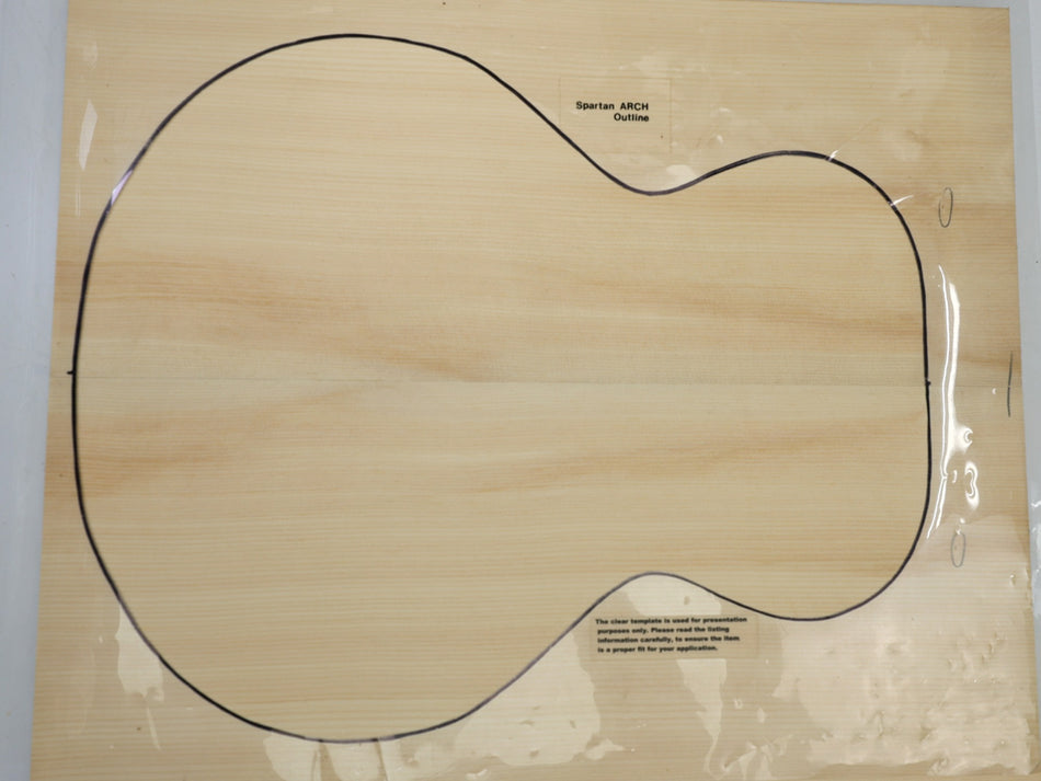 Engelmann Spruce Archtop Guitar set, 1" thick (+Economy) - Stock# 6-5811