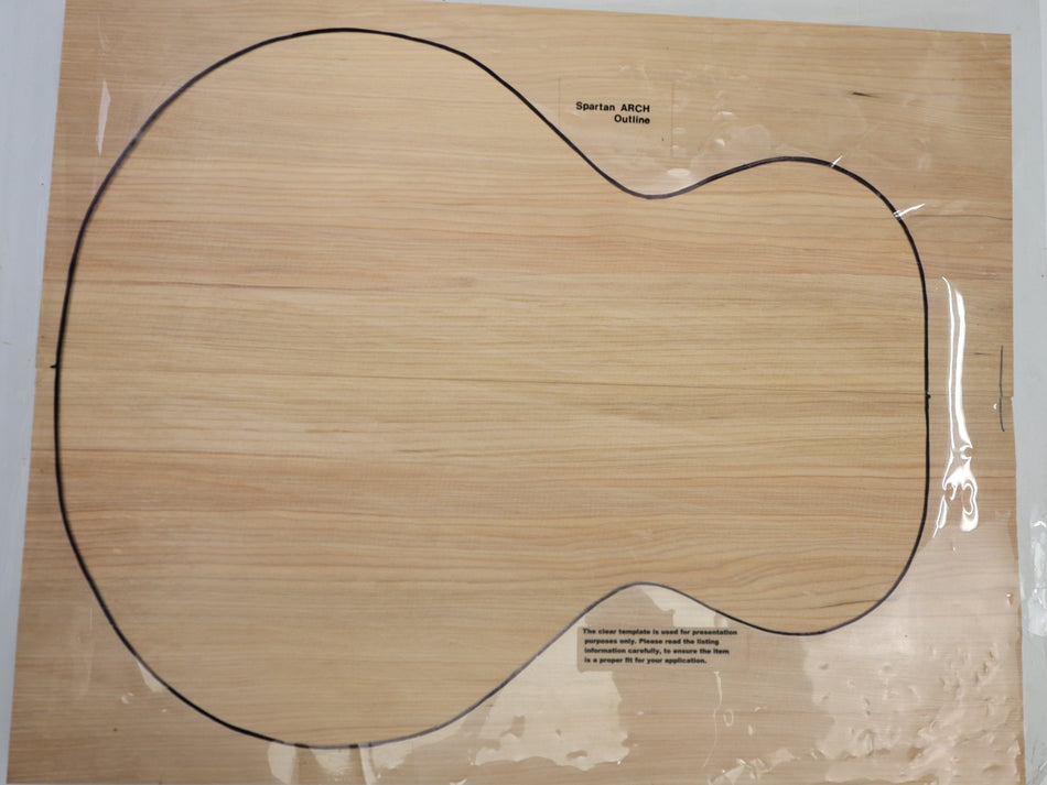 Hemlock Archtop Body blank, 1.8" thick - Stock# 6-5817