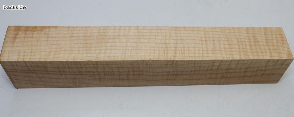Maple Flame Spindle Square 2.5" x 2.5" x 16" (GREAT FIGURE) - Stock# 6-5821
