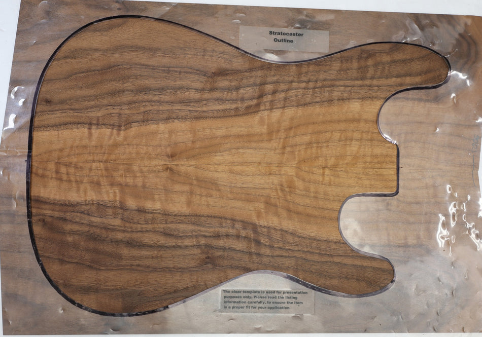 Walnut (Black) Guitar set, 0.15" thick - Stock# 6-5826