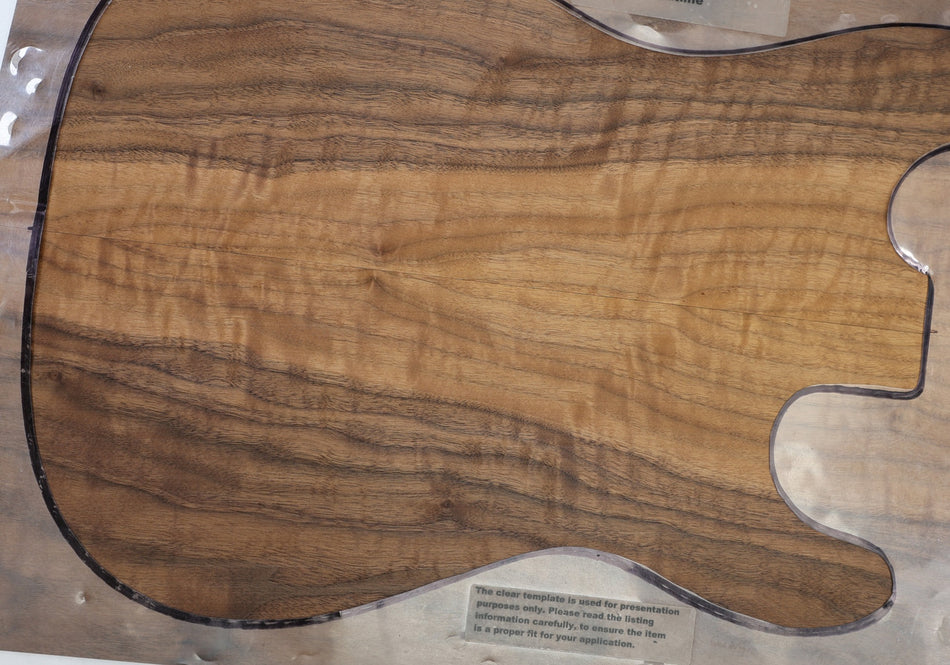 Walnut (Black) Guitar set, 0.15" thick - Stock# 6-5826