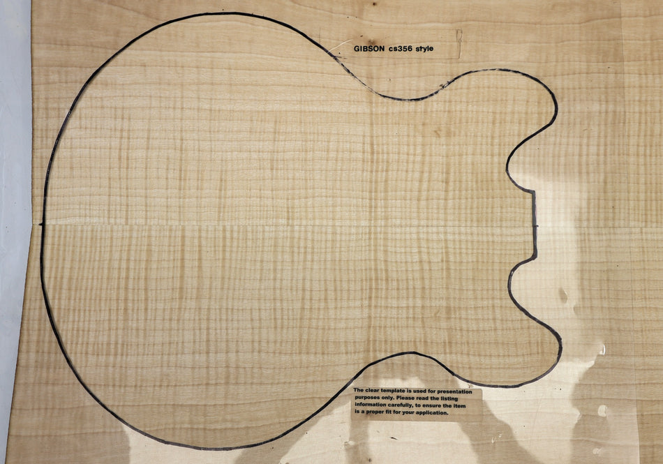 Maple Flame Small Archtop set, 1" thick (GREAT FIGURE) - Stock# 6-5827