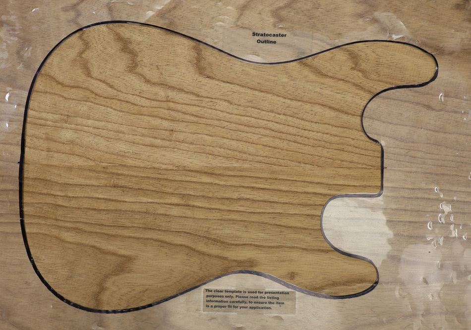 Torrefied Swamp Ash body blank, unglued 2pc, 1.91" thick (HIGH GRADE) - Stock# 6-5832