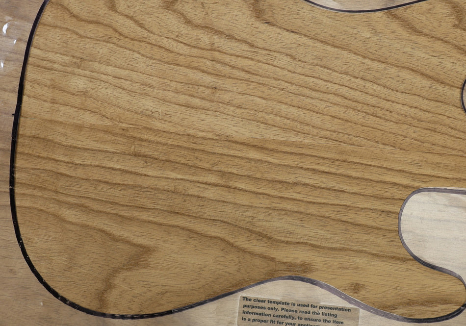 Torrefied Swamp Ash body blank, unglued 2pc, 1.91" thick (HIGH GRADE) - Stock# 6-5832