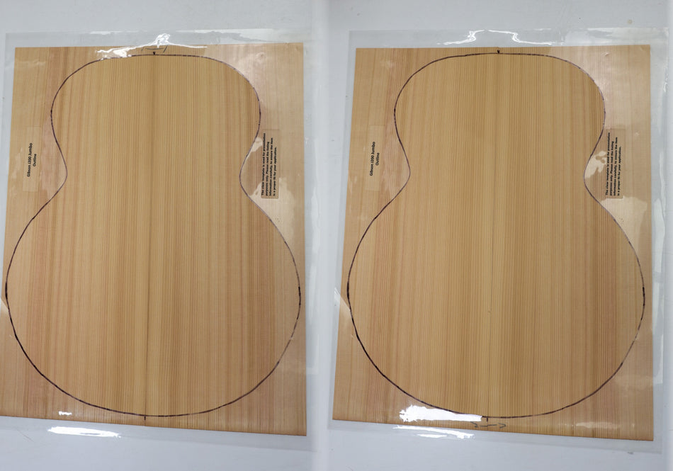 Red Cedar Dreadnoguht, 2 Guitar Sets, 0.17" thick (Professional) - Stock# 6-5833