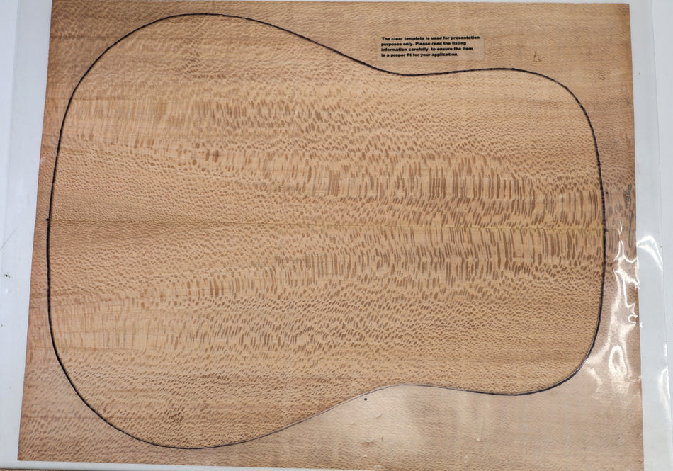 Back & Side set Southern Silky Oak, Dreadnought (+HIGH FIGURE) - Stock# 6-5840