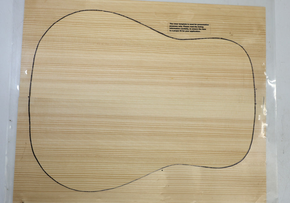 Adirondack Red Spruce Dreadnought Guitar Set, 0.14" thick (Professional)  - Stock# 6-5854