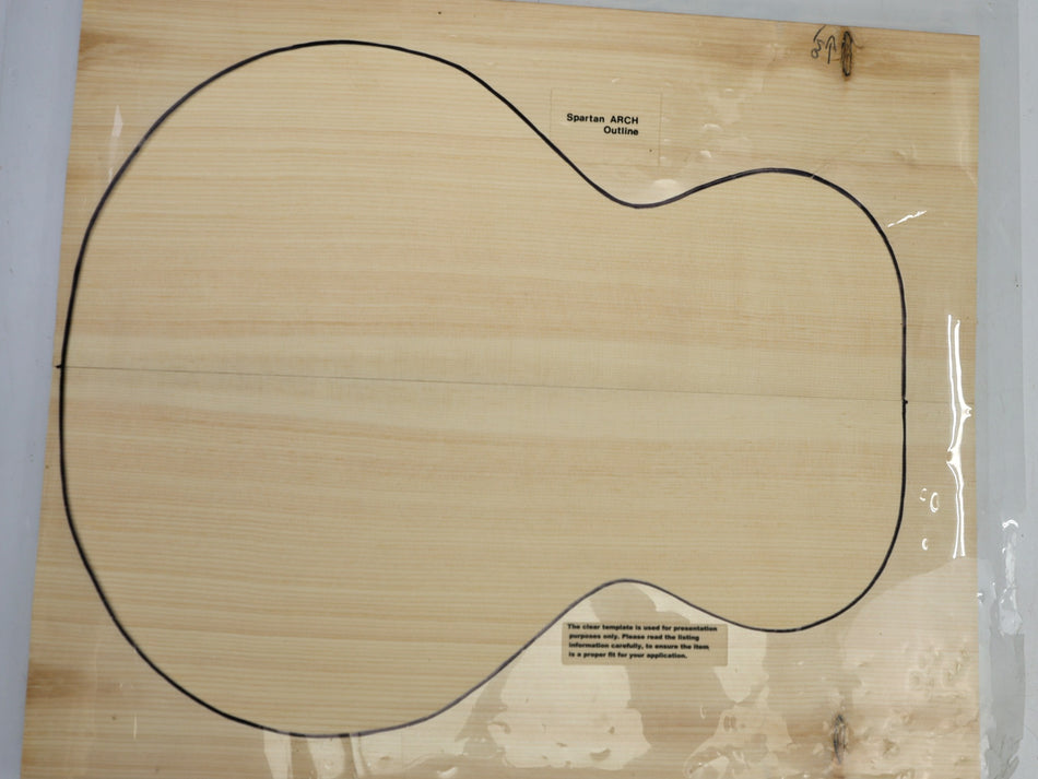 Engelmann Spruce Archtop Guitar set, 1" thick (+Economy) - Stock# 6-5865