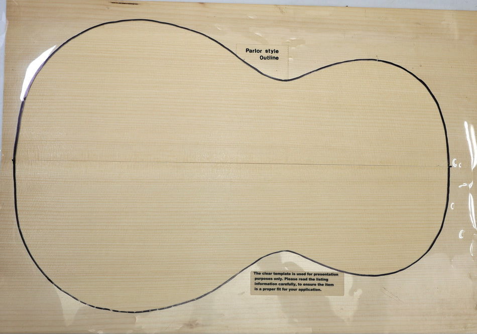 Red Spruce Parlor Guitar Set, 0.14" thick (HIGH GRADE)- Stock# 6-5935