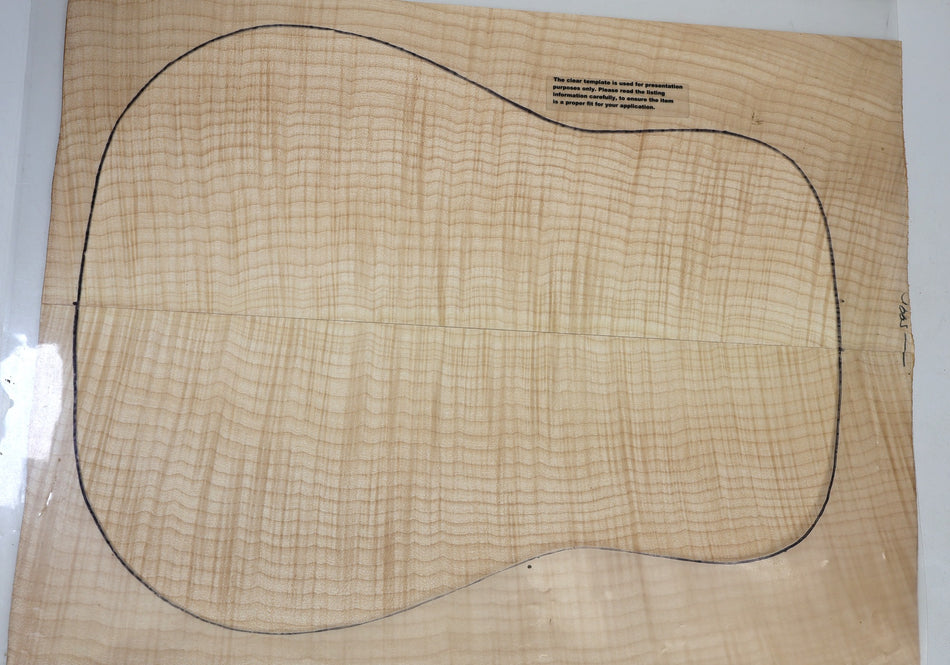 Back & Side set Maple Flame, Dreadnought (HIGH FIGURE) - Stock# 6-5995