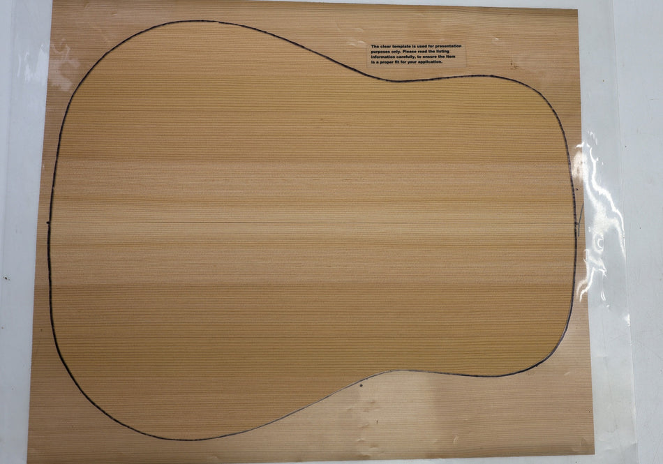 Red Cedar Dreadnought Guitar Set, 0.16" thick (Standard 3★) - Stock# 6-6043