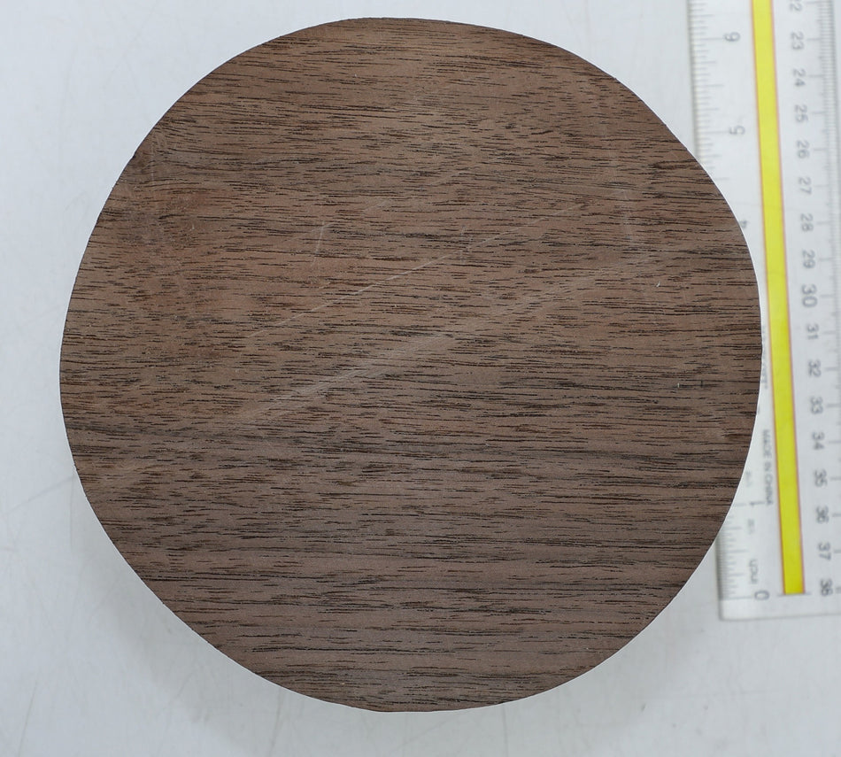 Walnut (Black) Round 6" diameter x 2.85" - Stock# 6-6049