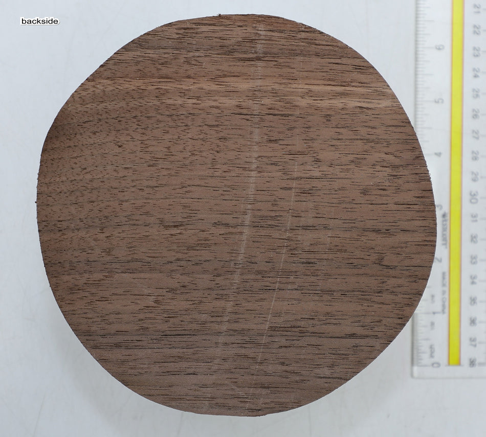 Walnut (Black) Round 6" diameter x 2.85" - Stock# 6-6049