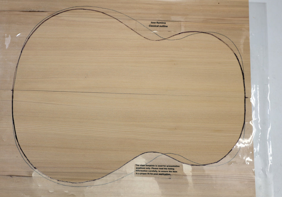 Hemlock OM / Classical Guitar Set, 0.165" thick (Factory) - Stock# 6-6071