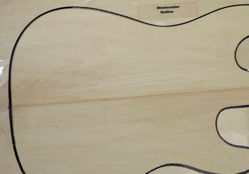 Basswood body blank, unglued 2pc, 1.82" thick (HIGH GRADE) - Stock# 6-6092