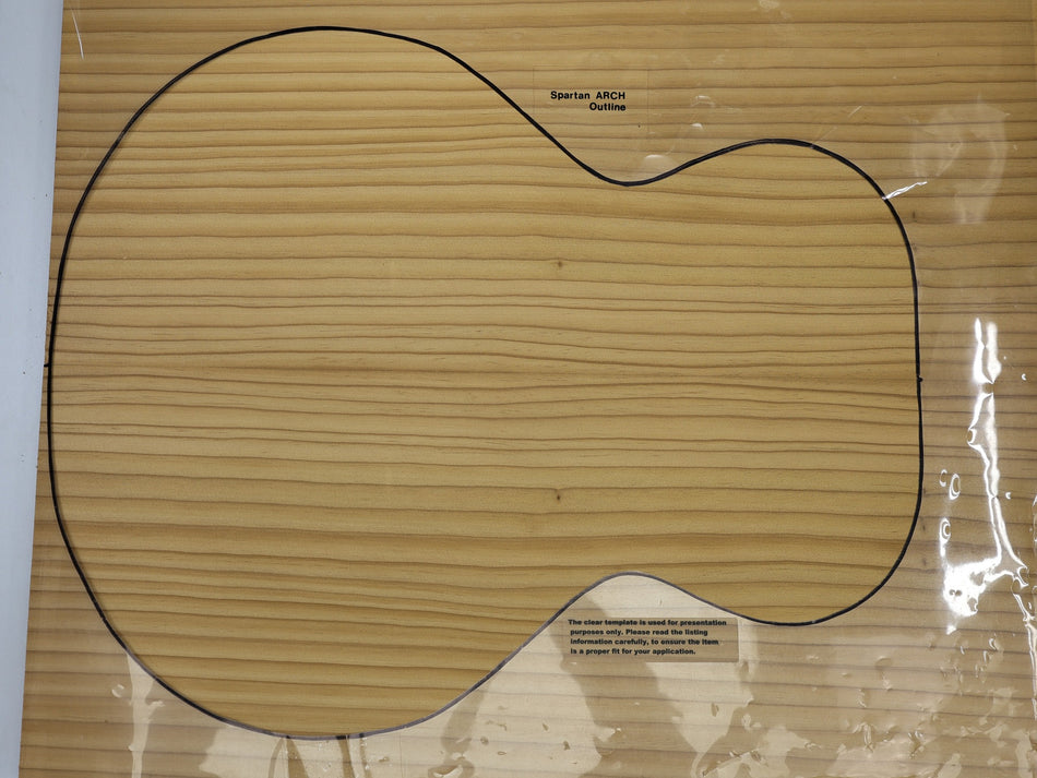 Torrefied Sitka Spruce Archtop Guitar set, 1" thick (2nd) - Stock# 6-6106