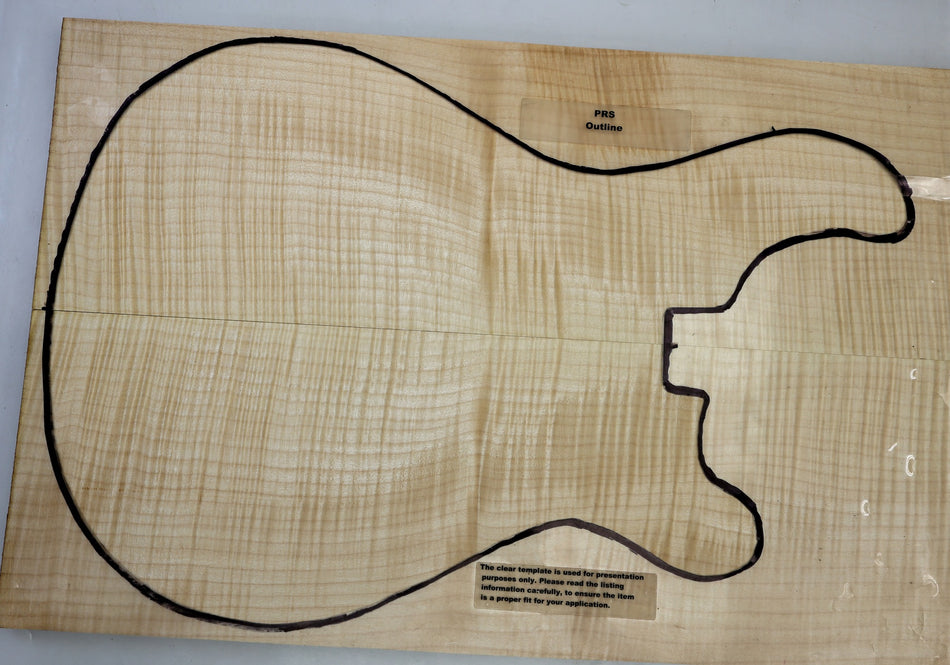 Maple Flame Guitar set, 0.97" thick (+GREAT FIGURE +3★) - Stock# 6-6150