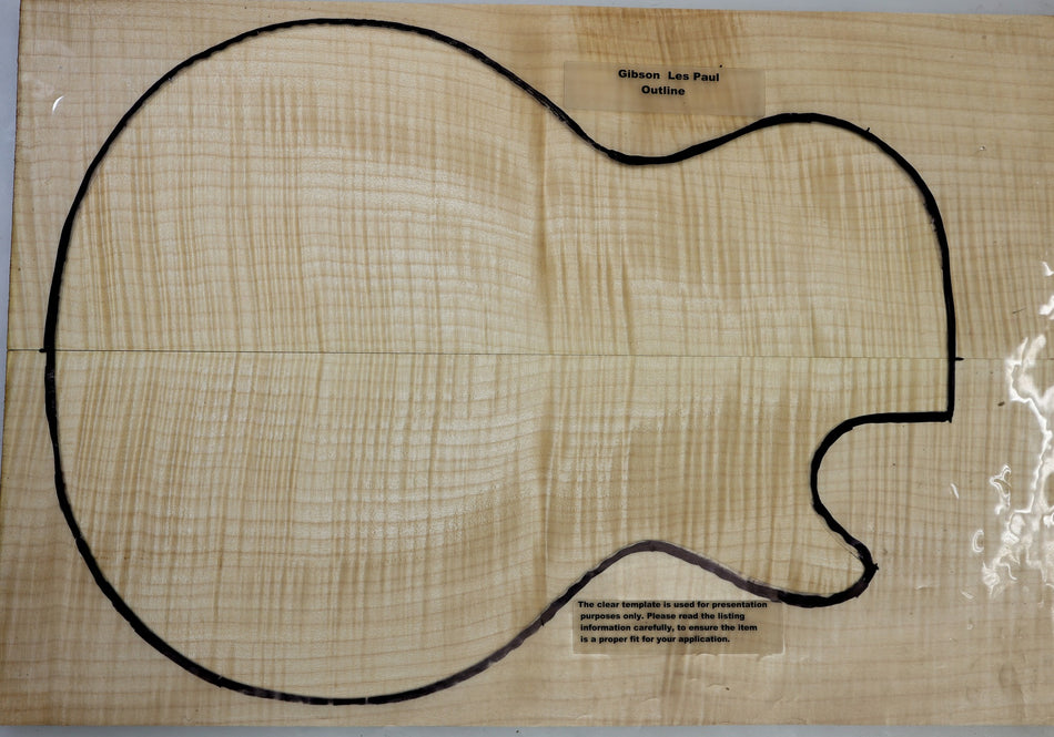 Maple Flame Guitar set, 0.97" thick (+GREAT FIGURE +3★) - Stock# 6-6150