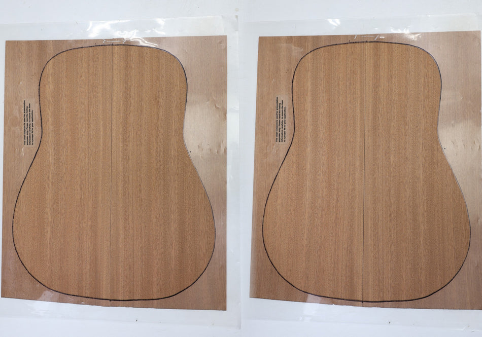 Sapele 2 Matched Guitar sets, 0.16" thick (HIGH GRADE) - Stock# 6-6205