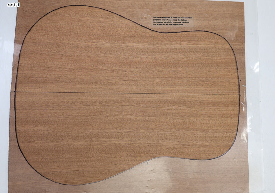 Sapele 2 Matched Guitar sets, 0.16" thick (HIGH GRADE) - Stock# 6-6205
