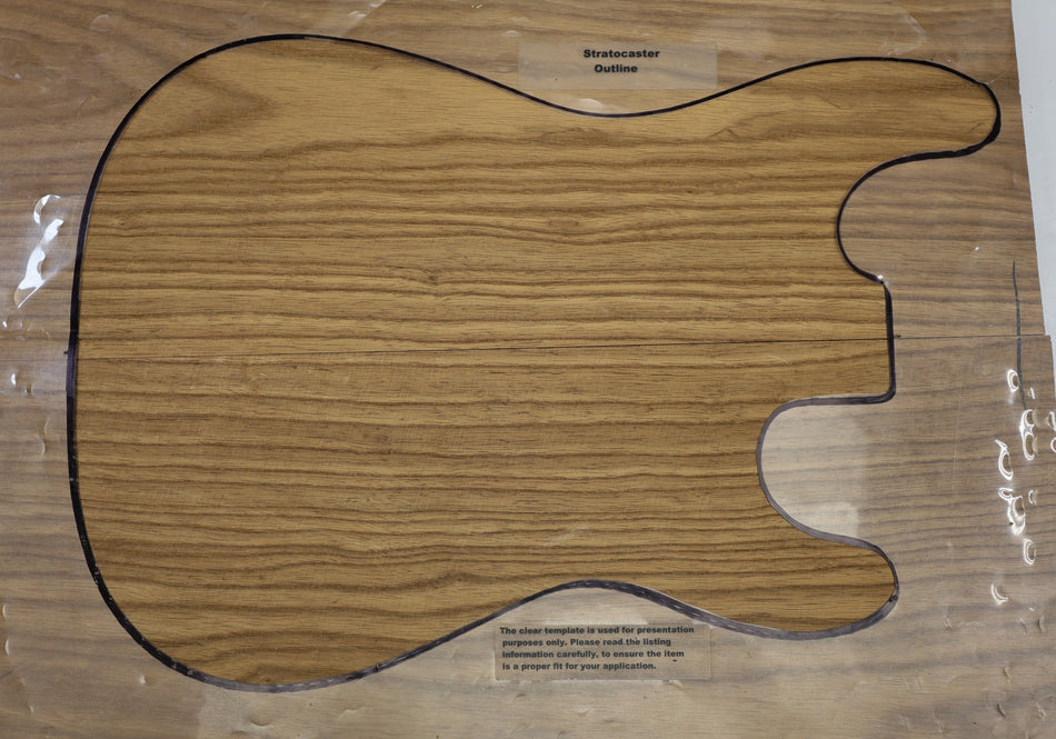 Torrefied Swamp Ash body blank, unglued 2pc, 1.95" thick (HIGH GRADE) - Stock# 6-6276